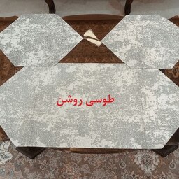 رومیزی پتینه جلو مبلی 3 تکه