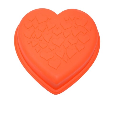 قالب سیلیکونی کیک و ژله طرح قلب سایز کوچک قابل  استفاده در فر و مایکروفر و یخچال