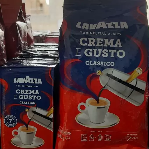 قهوه لاوازا کرم گوستو 1000 گرمی crema e gusto