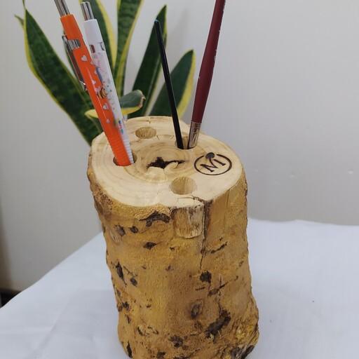 گلدان چوبی تنه درختی روستیک