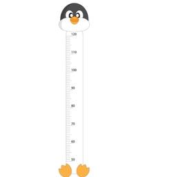 استیکردیواری اندازه گیری قد کودک پنگوئن