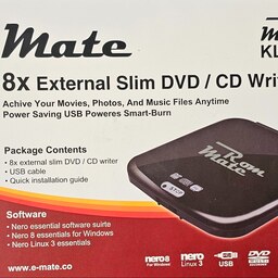 دی وی دی رایتر اکسترنال MATE با قابلیت رایت DVD، با تخفیف ویژه 