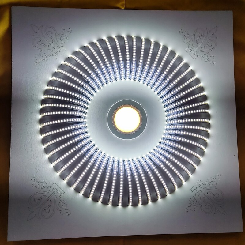 شاسی لامپ ال ای دی دست ساز مدل تایلی 60 در 60 خورشیدی 3عددی