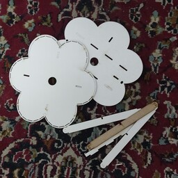 شاسی لامپ ال ای دی دست ساز مدل گل استوانه 3 عددی 