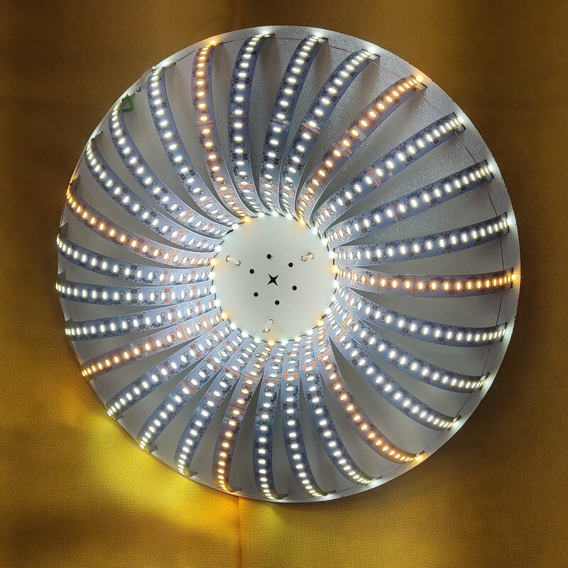 شاسی لامپ ال ای دی دست ساز مدل خورشیدی ساده قطر 33 بسته 3 عددی