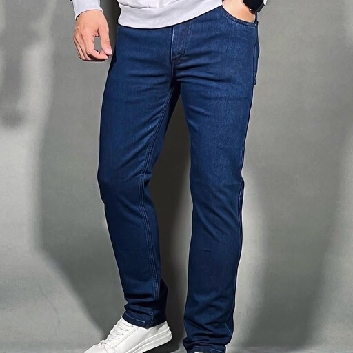 شلوار جین  مردانه  راسته فاق بلند جین درجه یک با کشسانی مناسب سایز 44 تا 52