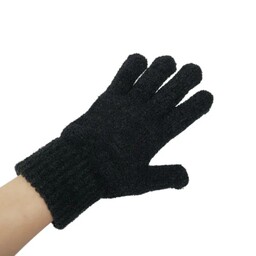 دستکش بوکله مشکی زمستانی فری سایز (مردانه و زنانه)