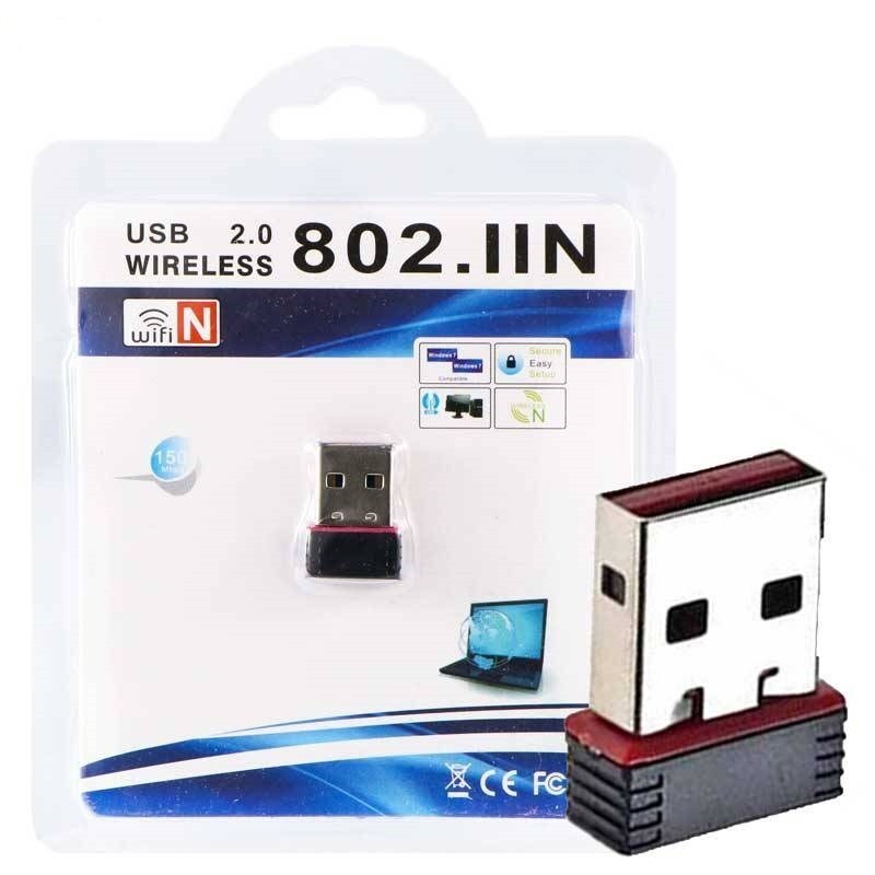 دانگل وای فای بدون آنتن 802IIN USB 2.0  با سرعت 300mbps 