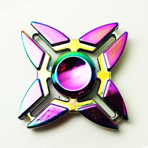  اسپینر فلزی چهار پر مدل DRAGON DRAGON METAL SPINNER رنگین کمانی