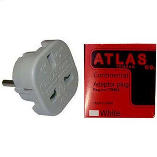 تبدیل دوشاخه برق 3 به 2 اطلس کیفیت عالی - Convert 3 to 2 electricity Atlas