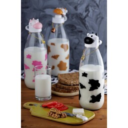 بطری شیر گاوی مدل میلکابطری شیر زنگوله دار
