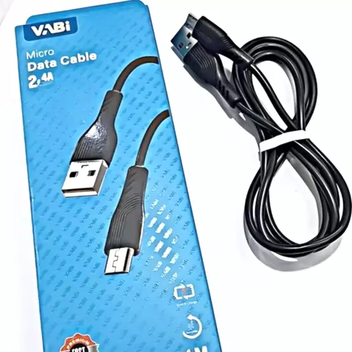 کابل شارژ  میکرو  MICRO USB برند VABI اورجینال اصلی فست شارژ با قابلیت انتقال اطلاعات 