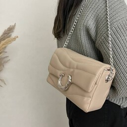 کیف زنانه زیبا با قفل یو شکل جنس خارجی