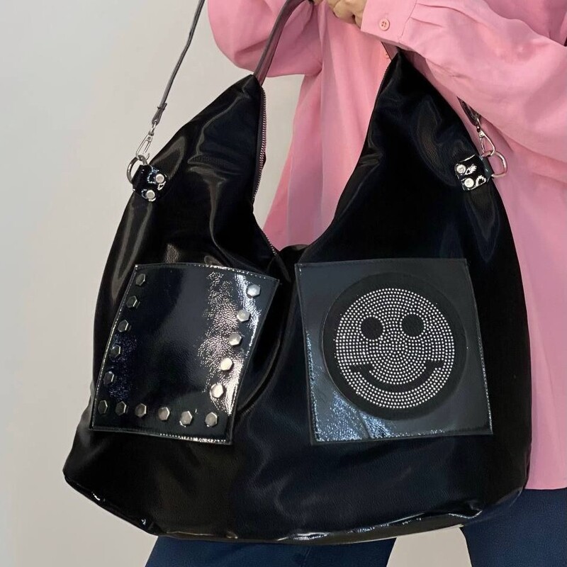 کیف زنانه رو دوشی ترکیبی لبخند جادار و زیبا 