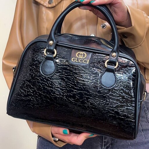 کیف زنانه گوچی صندوقی ورنی بسیار شیک و زیبا با رنگهای خاص