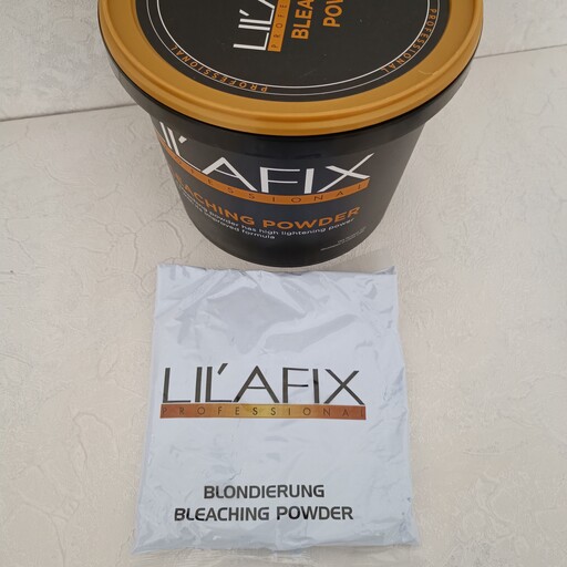 پودر دکلره لیلافیکس رنگ آبی (lilafix bleach powder) وزن  500گرم 

