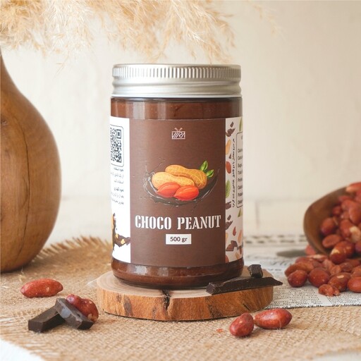 کره بادام زمینی شکلاتی ارگانیک 500 گرمی برند ویراگرانولا