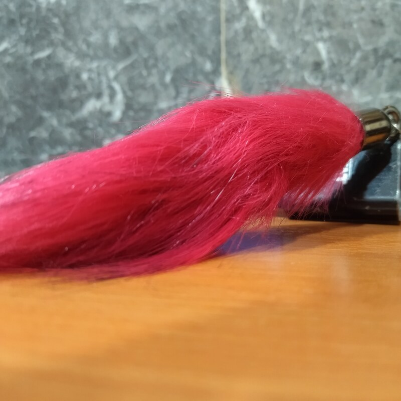 جاکلیدی آویز طرح دم روباه رنگی جذاب  مناسب برای ماشین و دسته کلید