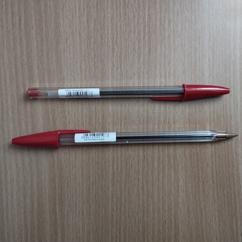 خودکار بیک فرانسوی 1.0 میلی متر در رنگهای مشکی و قرمز