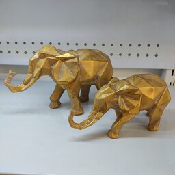 مجسمه فیل دو عددی دو سایزی رنگ ثابت قابل شستشو