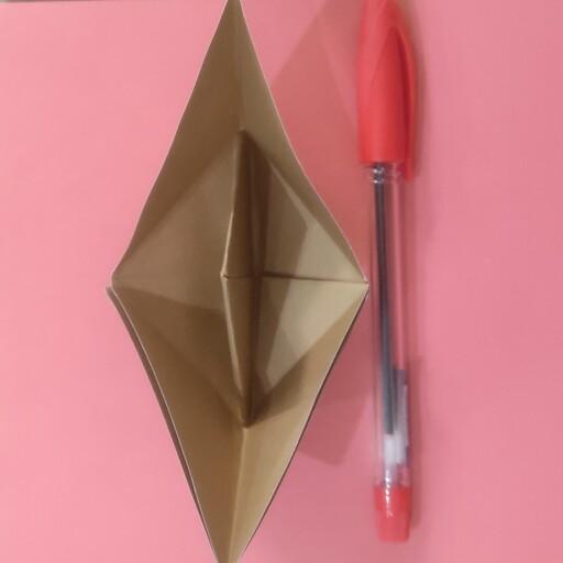 قایق کاغذی اوریگامی 3 عددی در رنگ های مختلف 