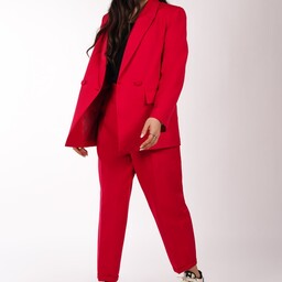 ست کت شلوار زنانه مازراتی کنزو سایز 36 تا 60 قد قابل تغییر رنگبندی 24 رنگ دوخت مزون شخصی دوز