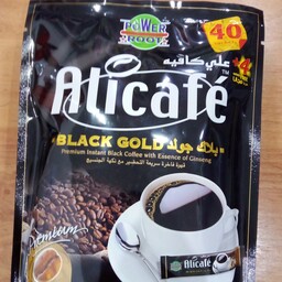 قهوه علی کافه گلد بلک اصلی خارجی تعداد بسته 40 عددی با عطر و طعم اصلی 