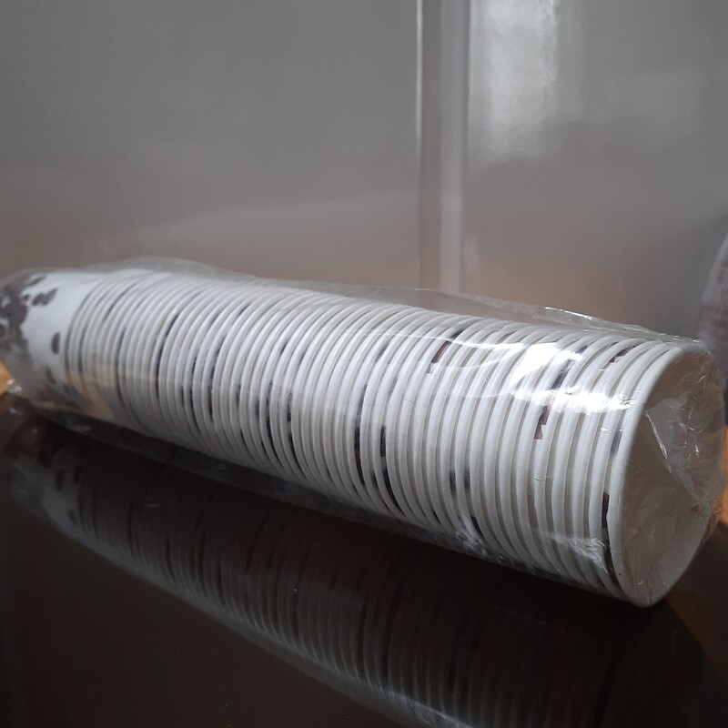 لیوان کاغذی ، 220 سی سی ، بسته 50عددی ، تولید شده از کاغذ درجه یک پارس پک 186 گرمی