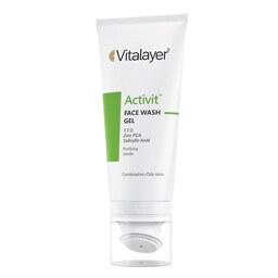 ژل شستشوی صورت ویتالیر پوست چرب مدل Activit اکتی ویت 200 میل Vitalayer Activit Face Gel Wash For Oily Skins 200ml