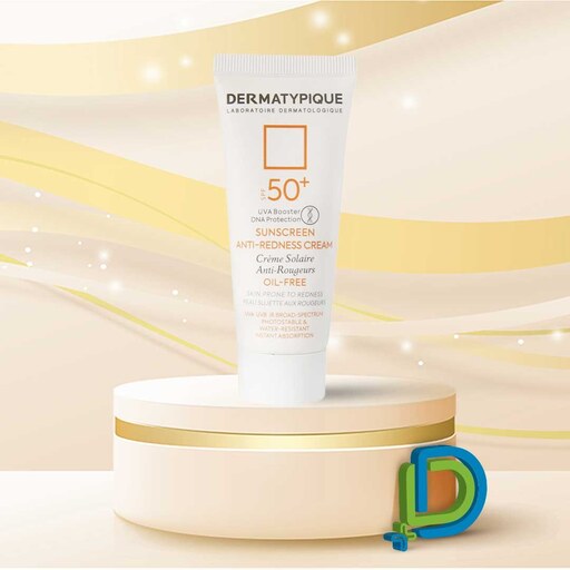 ضد آفتاب بی رنگ پوست قرمز و حساس SPF50 درماتیپیک 40 میلی لیتر