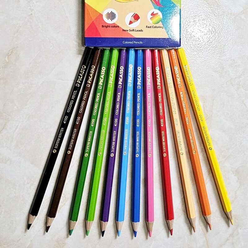مداد رنگی 12 مقوای پیکاسو 