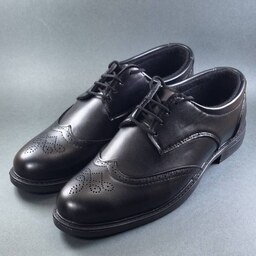 کفش رسمی مردانه چرم مشکی سایز 40 تا  44 کد 15511 