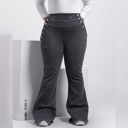 شلوار جین دمپا کمر گنی زنانه سایز بزرگ