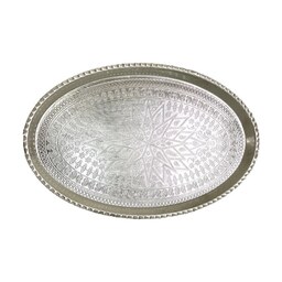 سینی مسی بیضی 39x25 سانتی کد 102