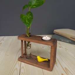 گلدان چوبی دست ساز  مدل مستطیل