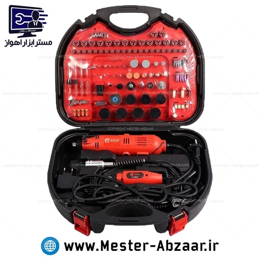 فرز انگشتی حکاکی مینیاتوری 130 وات واقعی دو موتوره ادون 260 تکه کیفی مدل EDON ED-JIS-6095