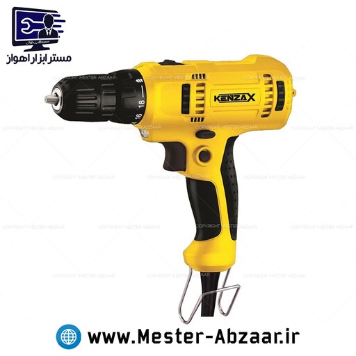 دریل پیچ گوشتی برقی ترکمتردار 230 وات کنزاکس با گارانتی مدل KENZAX KDD-1230