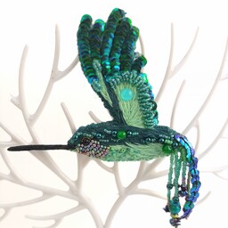 پرنده جواهر دوزی ،گلدوزی