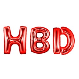 بادکنک HBD اچ بی دی تولدت مبارک فویلی حروف بزرگ 32 اینچ
