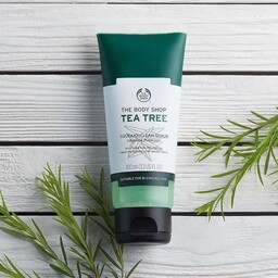 اسکراب لایه بردار پوست بادی شاپ مدل تی تری مخصوص پوست چرب و جوش دار Tea Tree برند The Body Shop  