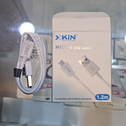کابل گوشی برند X kin  micro USB  اورجینال پک دار کابل میکرو