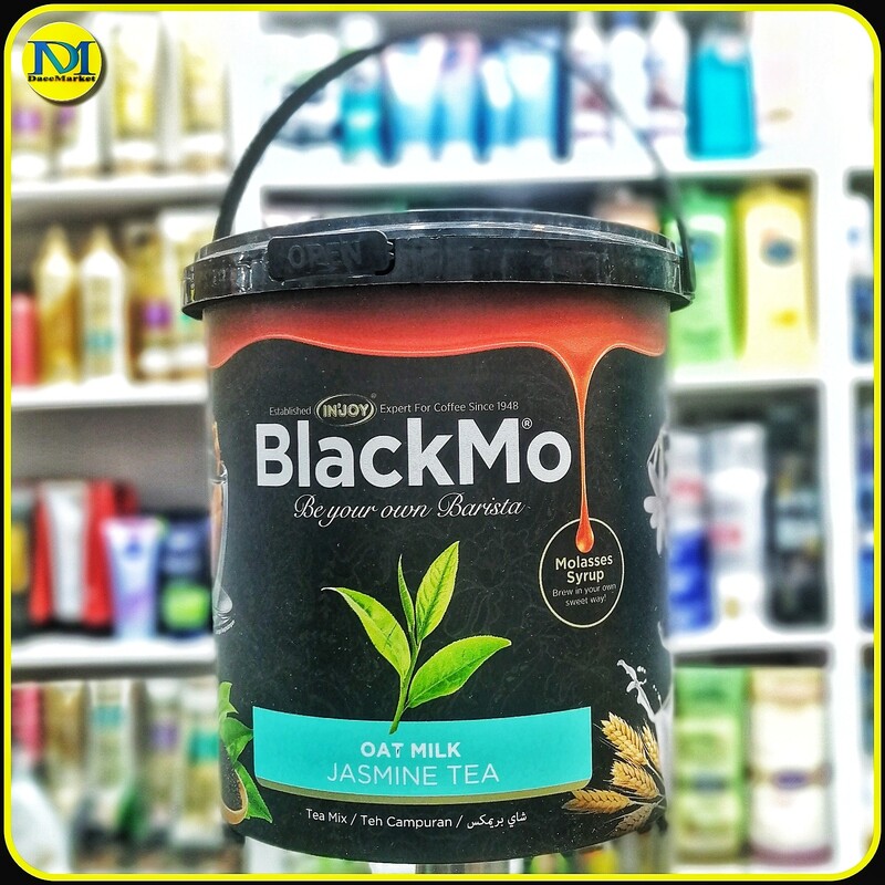 دمنوش تقویتی جو دوسر شیر و چای جاسمین بلاک مو (340گرم) black mo oat Milk jasmine tea 