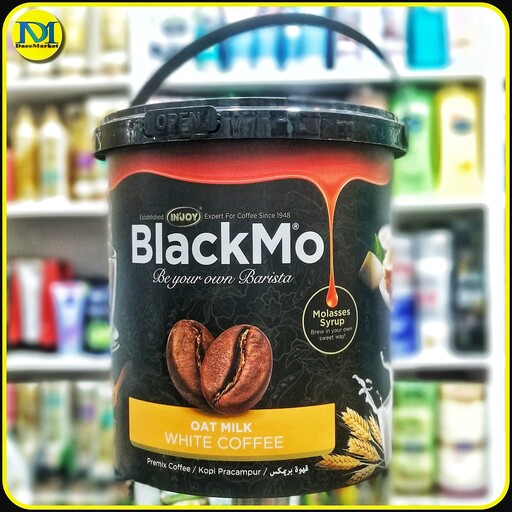 نوشیدنی تقویتی جو دوسر شیر و قهوه سفید بلاک مو (340گرم) black mo oat Milk white coffee 