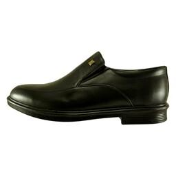 کفش مجلسی مردانه  بزرگ پا چرم طبیعی کد 387 سایز 44تا47 رنگ مشکی ارسال رایگان
