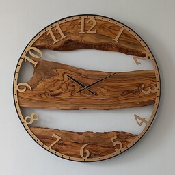 ساعت دیواری چوبی مدل روستیک . کد 01