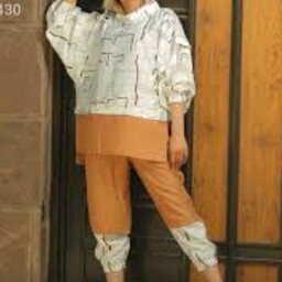 ست هودی شلوار  مانتو شلوار میکرو طرحدار زنانه و دخترانه دوخت سفارشی مطابق با سایز و رنگ دلخواه شما
