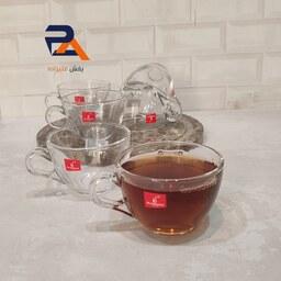 فنجان چای لیوان چایی خوری کریستال مدل بیسیک  برند معتبربلینک مکس چین  