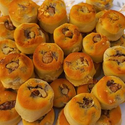 نان خرمایی گردویی کرمانشاهی با روغن محلی  پخت روز (700گرم )