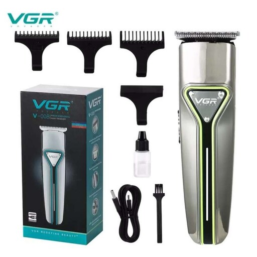 ماشین اصلاح VGR مدل v-008 اورجینال ریش تراش و خط زن صفرزن وی جی آر  vgr 