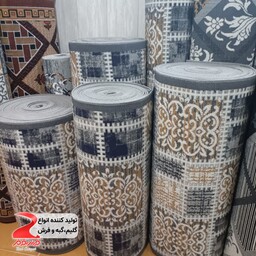 کناره متری گلیم طرح چهل تیکه فیلی سایز 1.90 در 3.80 متر (پس کرایه)